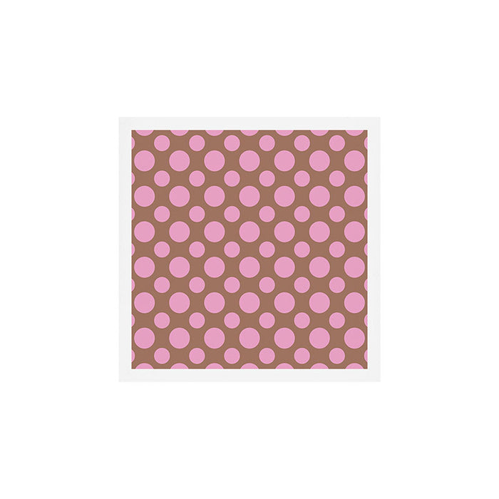 Polka Dots Variable Pattern 2 Inspired by PANTONE 17 1230 Color of the Year Mocha Mousse Art Print Gallery Image 1
