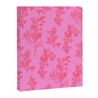 Preppy Pink and Red Botanical Cottage Floral Pattern Canvas Print Gallery Image 8