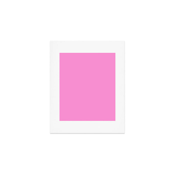Preppy Pink Solid Color Art Print Gallery Image 1