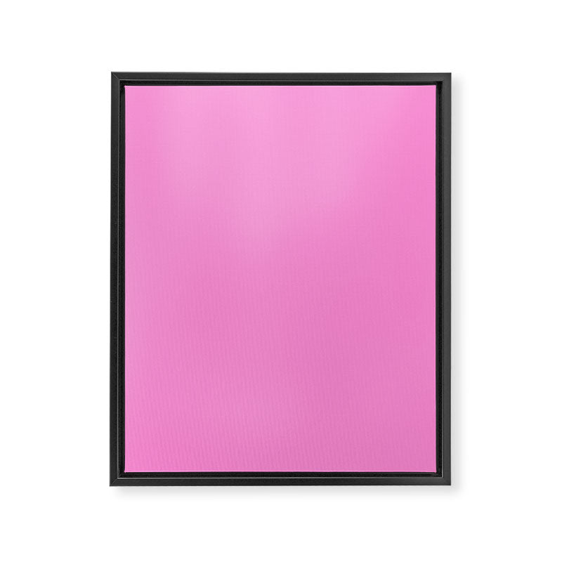 Preppy Pink Solid Color Framed Canvas Print Gallery Image 8