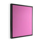 Preppy Pink Solid Color Framed Canvas Print Gallery Image 2