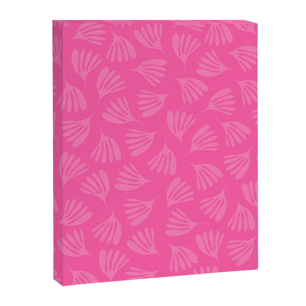 Preppy Pink Wispy Leaves Contemporary Abstract Pattern Canvas Print Gallery Image 6
