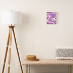 Purple Dream Retro Liquid Swirls Abstract Canvas Print Gallery Image 2