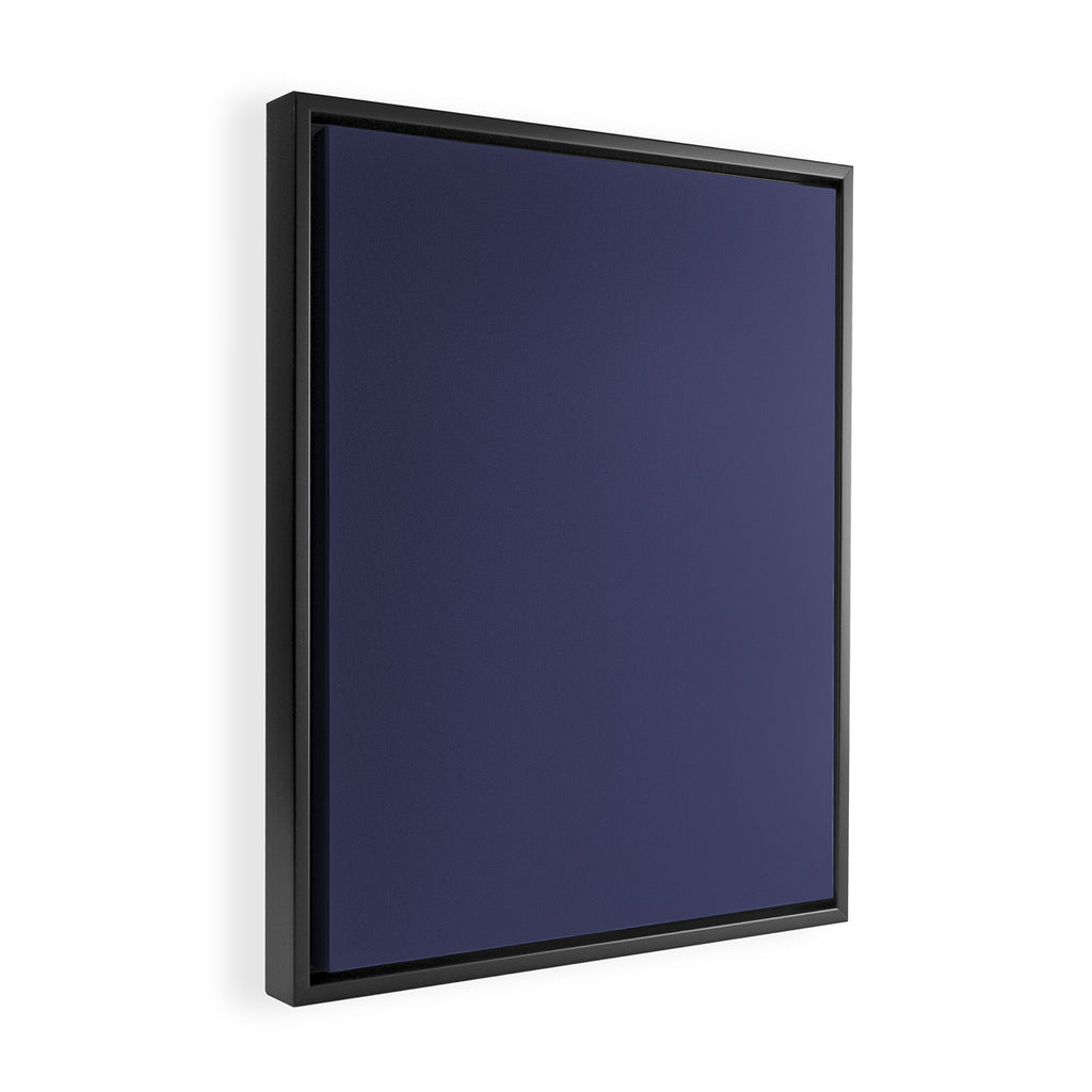 Purple Dusk Solid Color Framed Canvas Print Gallery Image 2