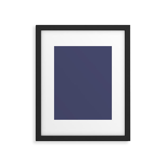 Purple Dusk Solid Color Framed Art Print Gallery Image 1