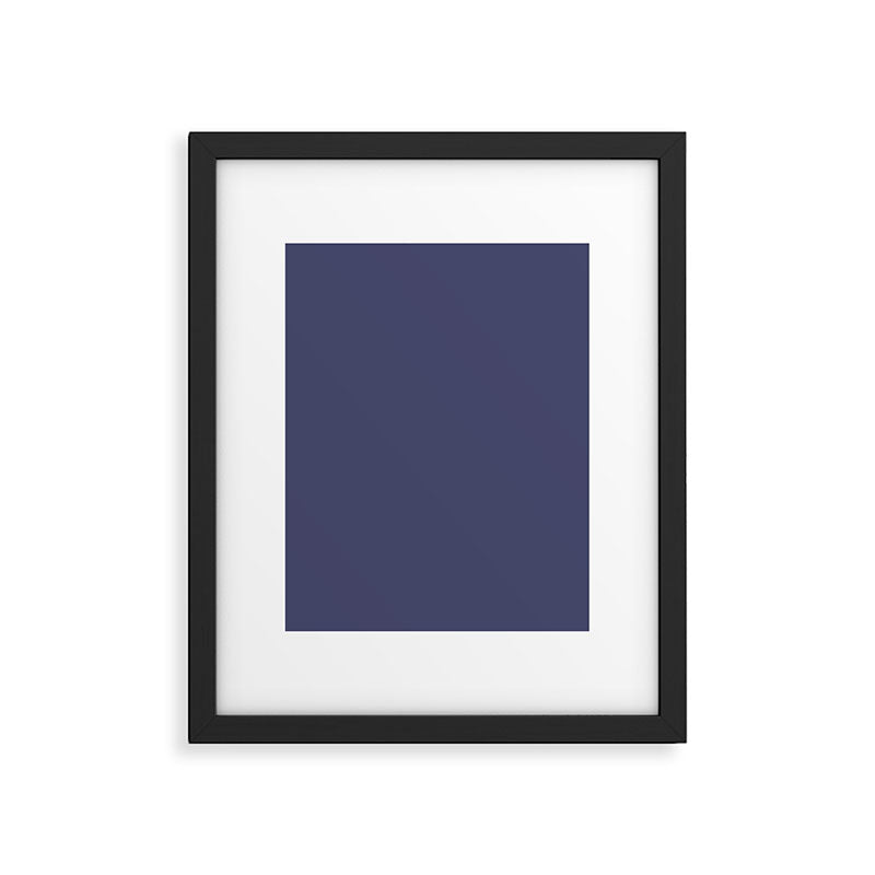 Purple Dusk Solid Color Framed Art Print Gallery Image 6