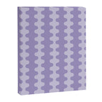 Purple Ogee A-Go-Go Vertical Stripes Pop Pattern in Lavender Monochrome Canvas Print Gallery Image 8