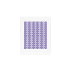 Purple Ogee A-Go-Go Vertical Stripes Pop Pattern in Lavender Monochrome Art Print Gallery Image 1