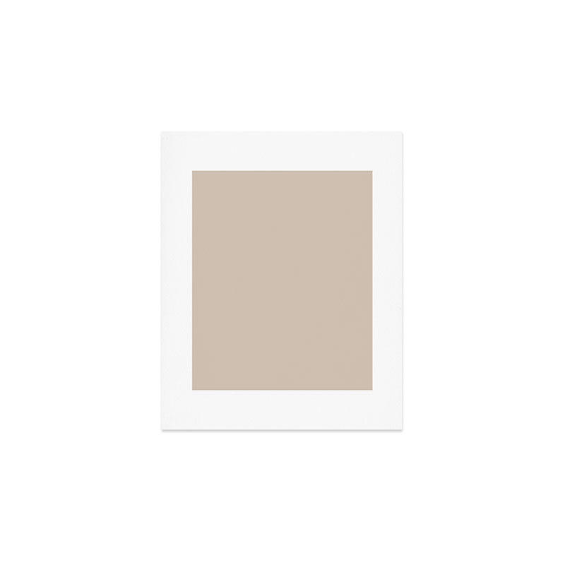 Putty Colour Solid Art Print Gallery Image 1