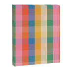 Rainbow Plaid Colorful Check Pattern Canvas Print Gallery Image 8