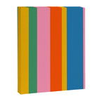 Rainbow Pop Colourful Vertical Stripe Pattern Canvas Print Gallery Image 8