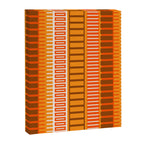 Retro 70s Brown and Orange Mid Century Color Block Vertical Stripes Geometric Pattern  Canvas Print Gallery Image 8