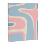 Retro Abstract Copacetic Pattern Pastel Pink and Blue Canvas Print Gallery Image 8