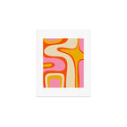 Retro Abstract Copacetic Pattern Pink Orange Yellow Art Print Gallery Image 1