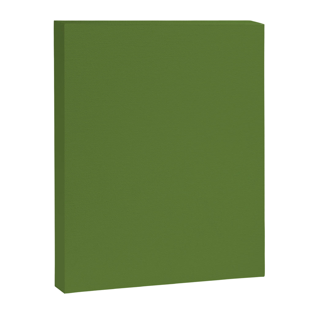 Retro Christmas Olive Green Solid Colour Canvas Print Gallery Image 8