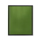 Retro Christmas Olive Green Solid Colour Framed Canvas Print Gallery Image 8