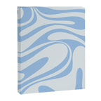 Retro Fantasy Swirl Abstract in Powder Blue Canvas Print Gallery Image 8