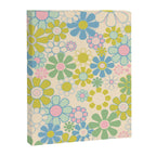 Retro Garden 60s 70s Pastel Floral Pattern on Cream Canvas Print Gallery Image 8