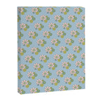 Retro Garden Party 60s 70s Geometric Floral Pattern in Pastel Blue Pink Green Canvas Print Gallery Image 8