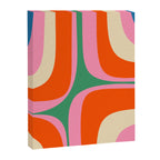 Retro Groove Colorful Vibrant Abstract Pattern Canvas Print Gallery Image 6