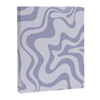 Retro Liquid Swirl Abstract in Double Light Purple Canvas Print Gallery Image 8