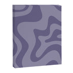 Retro Liquid Swirl Abstract Pattern in Double Purple Canvas Print Gallery Image 8