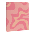 Retro Liquid Swirl Abstract Pattern Square In Bubblegum Blush Pink Tones Canvas Print Gallery Image 8