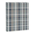 Retro Modern Plaid Pattern in Neutral Blue Gray Taupe Tones Canvas Print Gallery Image 8