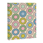 Retro Pastel Flowers Happy Spring Pattern Canvas Print Gallery Image 8