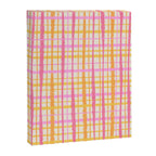 Retro Picnic Plaid Painted Stripe Pattern Pink Yellow Cream Canvas Print Gallery Image 8