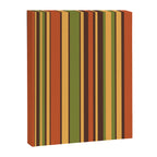 Retro Stripes - Mid Century Modern 50s 60s 70s Pattern in Green, Orange, Yellow, and Brown Canvas Print Gallery Image 8