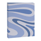 Retro Swirls Periwinkle Blue Abstract Canvas Print Gallery Image 8