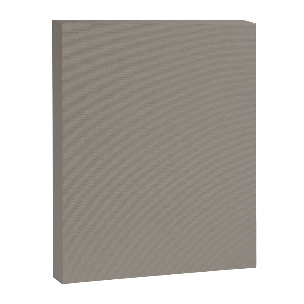 Retro Taupe Mushroom Gray Solid Canvas Print Gallery Image 8