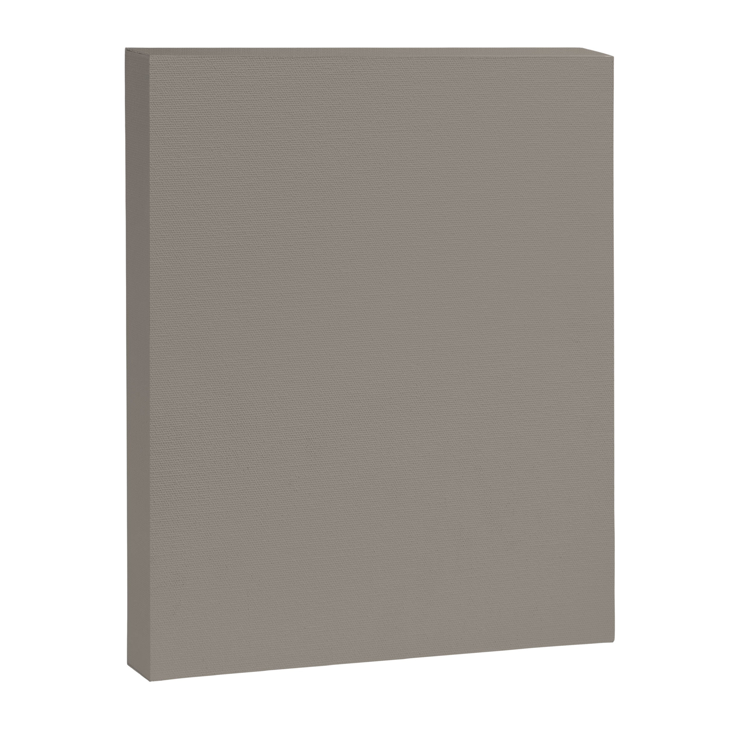 Retro Taupe Mushroom Gray Solid Canvas Print Gallery Image 8
