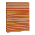 Retro Textured Stripes in Mid Century Modern Mustard, Beige, Olive, and Orange Canvas Print Gallery Image 8