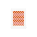 Retro Vintage 50s Starbursts Pattern in Pink and Orange Art Print Gallery Image 1