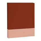 Rich Maroon Rust and Pale Salmon Color Block Canvas Print Gallery Image 8