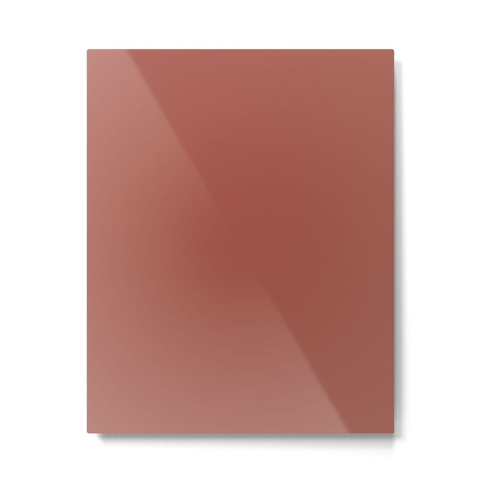 Rich Warm Burnt Sienna Adobe Clay Earth Tone Solid  Metal Print Gallery Image 1