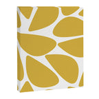 Riverbed Stones Minimalist Abstract Pattern in Light Mustard Yellow and White Canvas Print Gallery Image 8