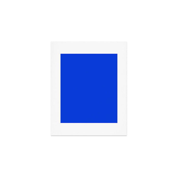 Royal Blue Bright Bold Solid Color Art Print Gallery Image 1
