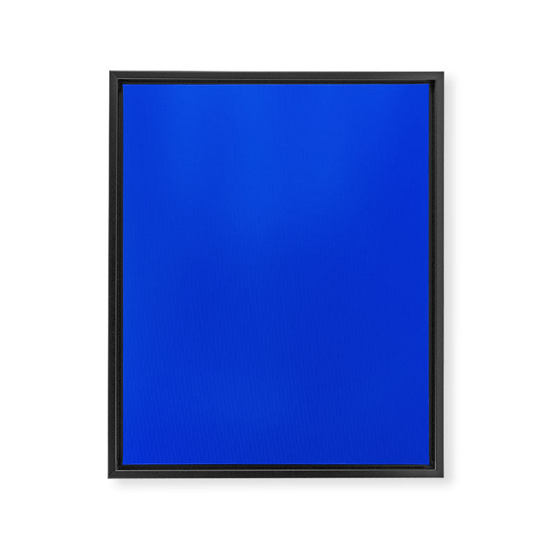 Royal Blue Bright Bold Solid Color Framed Canvas Print Gallery Image 8