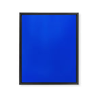 Royal Blue Bright Bold Solid Color Framed Canvas Print Gallery Image 8