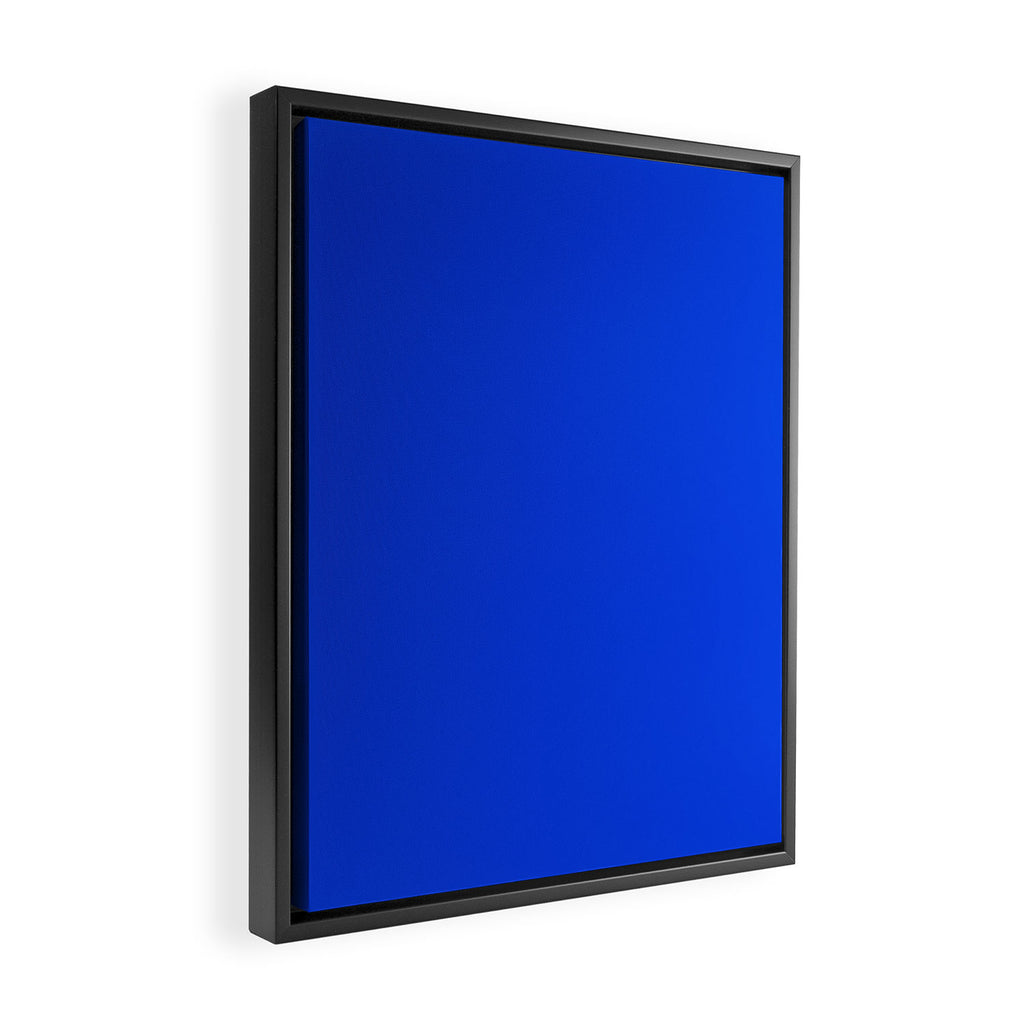 Royal Blue Bright Bold Solid Color Framed Canvas Print Gallery Image 2