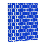 Royal Blue Mod Links Midcentury Modern Geometric Pattern Canvas Print Gallery Image 8