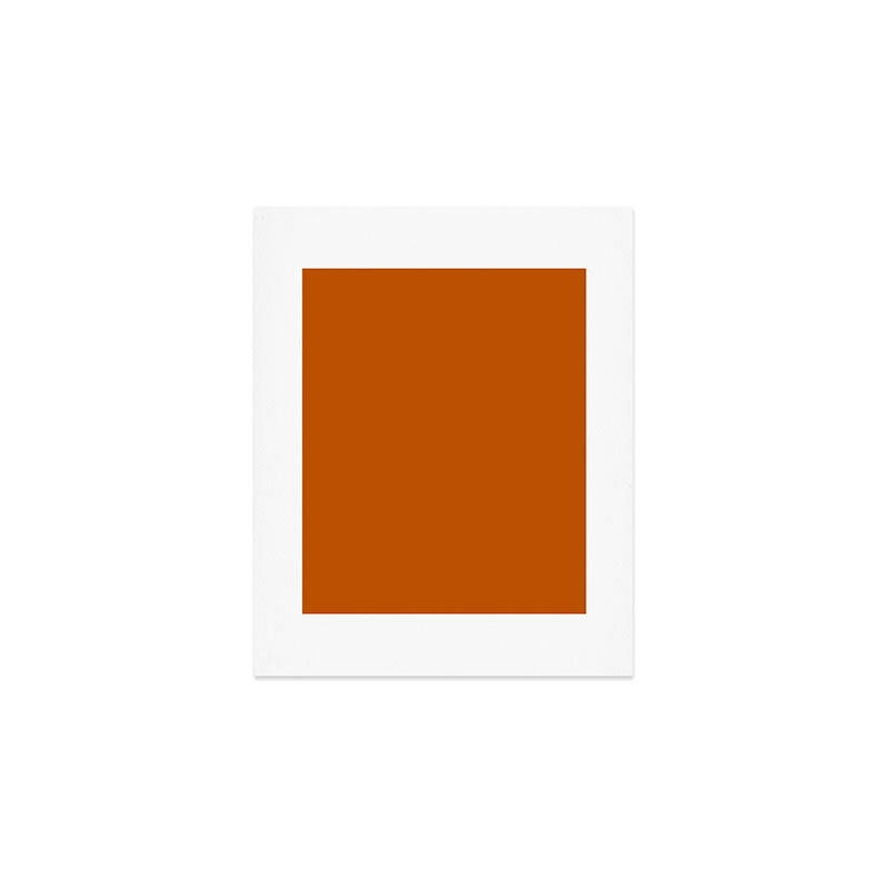 Rust Solid Art Print Gallery Image 1