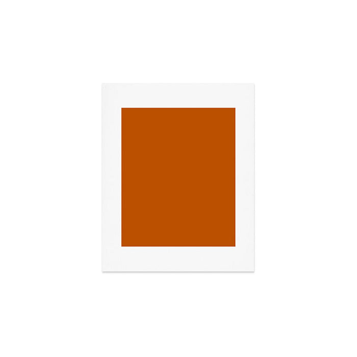 Rust Solid Art Print Gallery Image 1