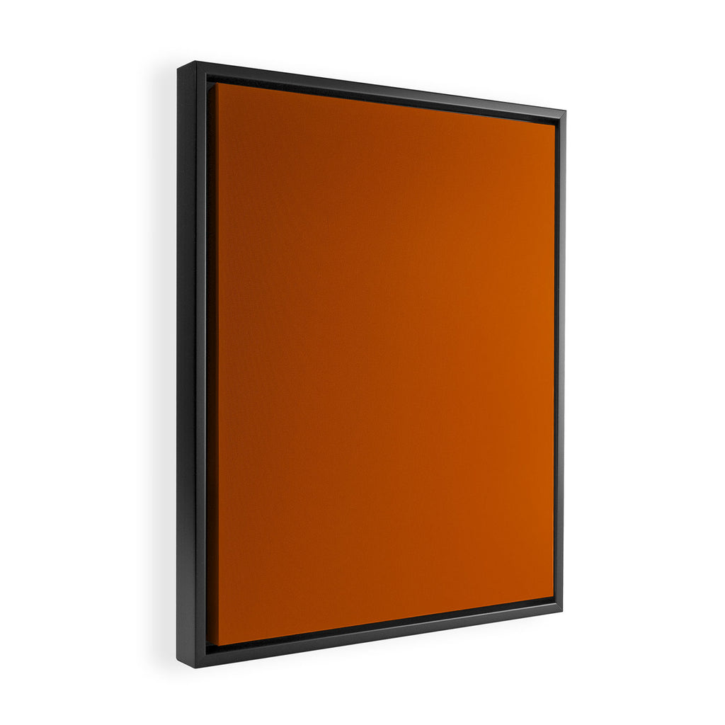 Rust Solid Framed Canvas Print Gallery Image 2