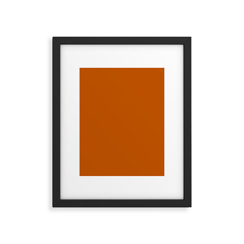 Rust Solid Framed Art Print Gallery Image 6