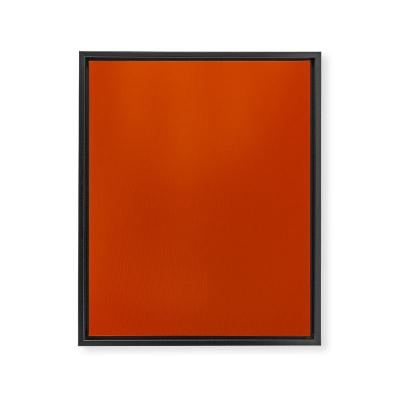 Rusty Burnt Orange Solid Rich Rust Colour Framed Canvas Print Gallery Image 8