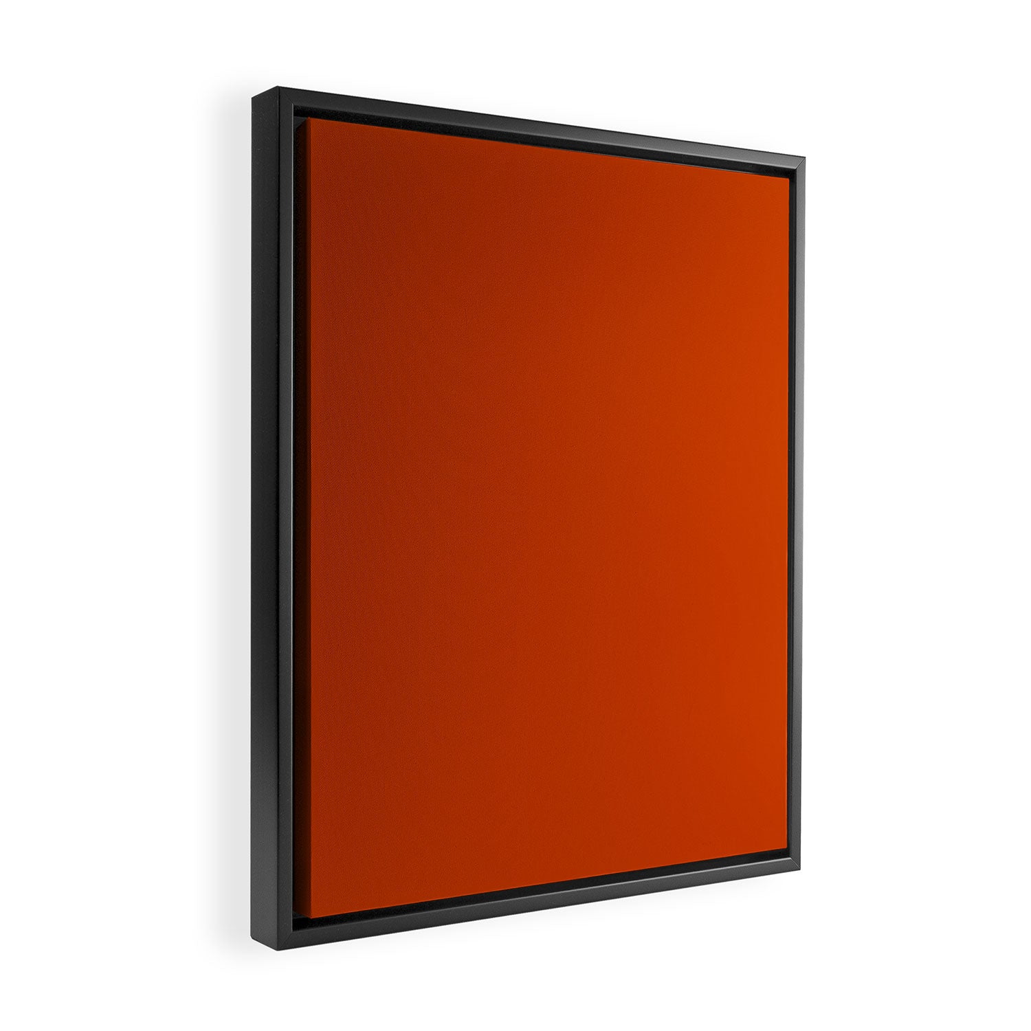 Rusty Burnt Orange Solid Rich Rust Colour Framed Canvas Print Gallery Image 2